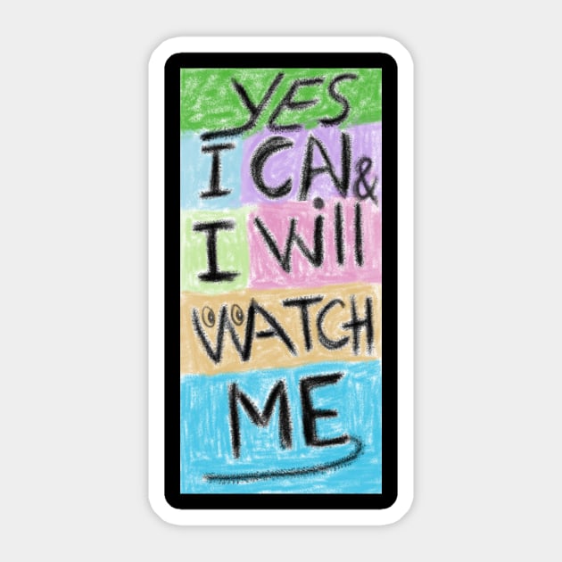 Yes I can Sticker by SaBa Store